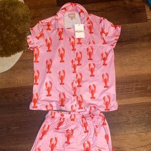 Sunday Morning PJ Set - Lobster XS NWT- Show me your Mumu